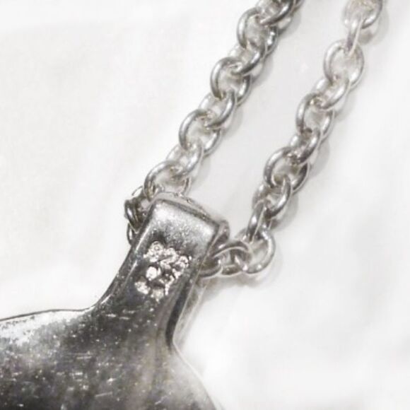 STERLING SILVER PINK SAPPHIRE PENDANT NECKLACE NEW - Picture 3 of 5